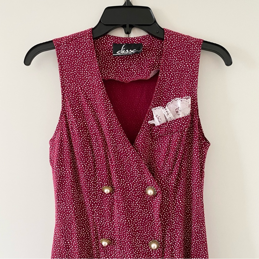 Vintage Elisse Jr. Sleeveless Long Vest